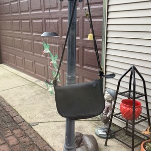 Vintage leather black coach purse